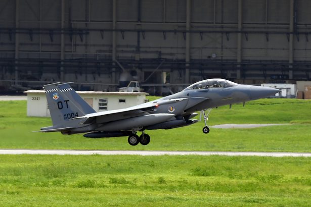 【沖縄】米軍Ｆ15ＥＸが嘉手納に初飛来　近く配備予定の最新機